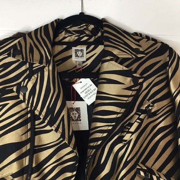 NWT Anne Klein motorcycle style jacket size 2 - Picture 3 of 7
